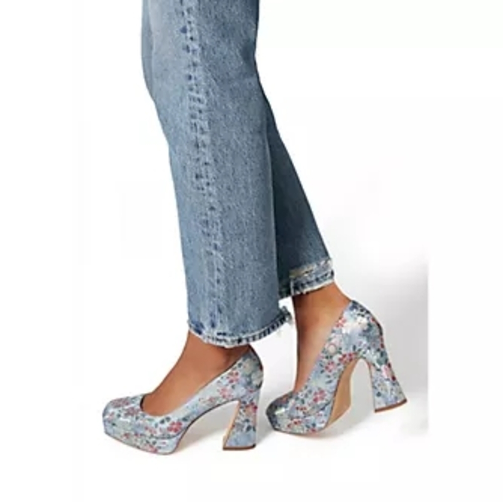 Katy Perry Collections Blue Floral Heels